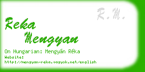 reka mengyan business card